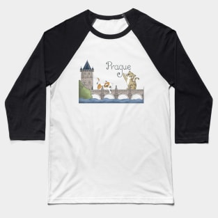 Prague cats Baseball T-Shirt